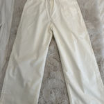 Hirsch Timber Pleated Women's White Chino Pants Size‎ Large Photo 0