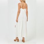 l*space L* Victoria Drawstring Empire Waist Cover-Up Dress, Medium, White, $154 Photo 1