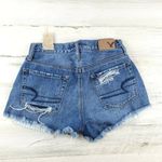 American Eagle  Vintage High Rise Festival Shorts Distressed Size 00 EUC Photo 1