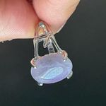 Amethyst Oval purple S925 silver ring size 9 Photo 3