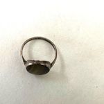 Vintage tigers eye sterling silver oval ring Brown Photo 6