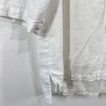 Jones New York Sport Women's Linen Shirt XL White Button Down 3/4 Sleeve Blouse Photo 8