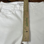 Frank & Eileen  SLIGO Womens Sz 28 White Cotton Stretch Raw Hem Jeans EXC Photo 3