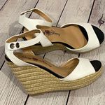 Penny Loves Kenny  Ankle Strap Wedges White w Rope Wedge-7.5 Photo 0