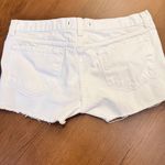 J Brand  Cut-off White Denim Shorts Photo 5