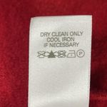 Liz Claiborne  Womens L Jacket Peacoat Red 100% Wool Double Breasted Buttons Photo 7