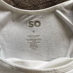 SO  Basic White Long Tank Top Women’s Sz Small NWT Photo 2