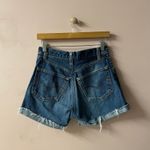 Levi's Vintage Levi’s 501 Distressed Dark Wash Cut Off Denim Shorts 27-28” Waist GUC Photo 10