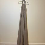 Jenny Yoo  Petra Bridesmaid Dress Size 12 Maxi Halter Neutral Quartz Wedding Photo 6
