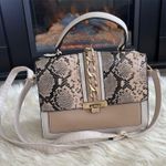 ALDO Women's Beige & Pink Faux Snakeskin Crossbody Handbag Photo 0