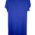 Mikey & Joey V-Neck Blue T Shirt Sheath Dress Medium Photo 3