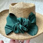 Vintage Summer Rules by Firethorn Straw Hat Bow Grenelefe Golf Tennis Resort FL Tan Photo 5