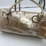 East 5th  Vintage Metallic Leather Thick Hardware Buckle Flap Satchel Photo 6