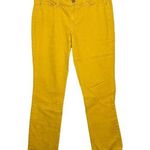 Ann Taylor Women’s Yellow Cotton Blend Modern Fit Golden Straight Jeans Size 4 Photo 0