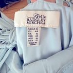 Badgley Mischka Belle Dress Size 12 - Light Blue with Intricate Back Detail Photo 5