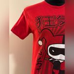 DC Comics EUC  Red and Black Harley Quinn Graphic Tee size small Photo 1