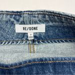 RE/DONE  Acid Blue‎ Wrap Mini Skirt Womens Size 27 Button Denim Jean Pocket NEW Photo 3