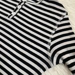 O/U wear by Elzee black and white striped long sleeve gothic sweater Multiple Size M Photo 8