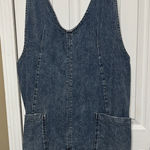 We The Free  Blue Denim Jumpsuit Romper Shortalls Size Medium Photo 0