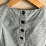 J.Crew  Chambray Sleeveless Tank Top Small Light Blue Denim Shell Minimalist Photo 6