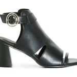 City Chic 12 Wide Black Heeled Sandals Ankle Strap Open Toe Peep Toe Heels NEW Photo 0