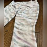 Athleta Women’s  leggings - size Large - white w/ swooshes of gray, pink, purple Photo 2