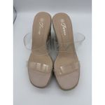 Espadrille Wedges Womens 9 Clear Straps Open Toe 4" Heel Wedding Travel Preppy Photo 2