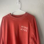 Aerie Small Coral Red Pink Oversized Mind In The Mountains Loungewear Sweater Photo 1