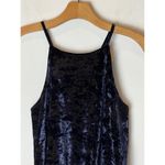 Greylin  Navy Blue Velvet Spaghetti Strap Halter Neckline Clarissa‎ Bodysuit XS Photo 8