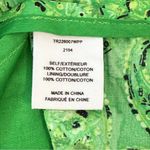 Derek Lam Green Paisley Paperbag High-Waisted Shorts Size 6 Photo 8