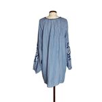 ZARA  Stripe Embroidered tunic dress Photo 4