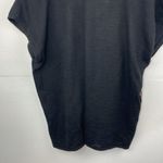 Madewell Boho Aztec Top Womens Black Short Sleeve Embroidered relaxed fit Large Photo 7