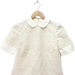 Tory Burch Aurelia Lace Top & Debra Skirt Set Cream Ivory Size 0 Matching Outfit Photo 5