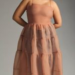 Anthropologie X OhSevenDays Tiered Sheer Midi Dress Photo 7