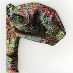 Revolve Iorane asymmetrical One Shoulder puff sleeved Floral mini Brazil XS Photo 7