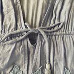 Selfie Leslie Selfie‎ Leslie Plunge lace Romper with ruffles and tie blue xs Photo 1