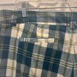 J.Crew Vtg Plaid Cropped Favorite Fit Pants Green Blue Women's Size 14 Photo 3