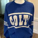 NFL Vintage  Colts Blue and White Crew Neck Sweater | Colts | Vintage Photo 0