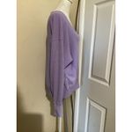 Aerie Offline by  Purple Waffle Knit V Neck Long Sleeve Thumbhole Top XS Photo 1