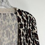 Cheetah Print Cardigan Brown Size M Photo 2