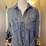 Velvet Heart  soft, lightweight denim, belted shirt dress 3/4 or long sleeve. Y2K Photo 3