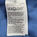 Old Navy  Linen Blend Top Button Down‎ 3/4 Sleeve Casual Blue Shirt XL Coastal Photo 5