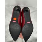 Isaac Mizrahi  Red and Black Low Heel Pumps Size 6 Photo 5