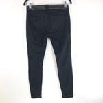 EXPRESS Womens Jeans Legging Stella Low Rise Faux Leather Patches Black 2 Photo 2