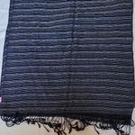 PINK - Victoria's Secret  Navy and White Striped Scarf Size 80x17 Photo 5