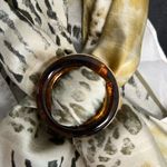 Sunday State | Sage green & Creams Animal Print Scarf w/ Brooch Photo 4