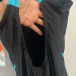 Women's Black and Blue Athletic Swimsuit Size M Photo 6
