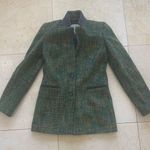 Rachel Roy NWOT Green Tweed Wool Blazer Sz 0 Photo 0