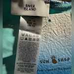 River Island  Women Textured Pull On Bikini Bottom, Blue Combo Size 10 NWT Photo 5