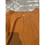 Doe & Rae ‎ Womens Top Size L Brown Crochet Sleeve Round Neck Casual Blouse Photo 4